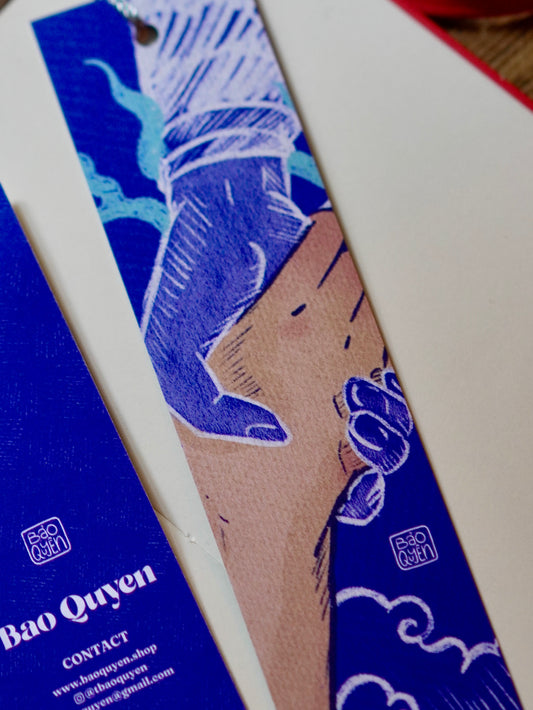 The Ceramic Heart Bookmark with Tassel - Holding Hands