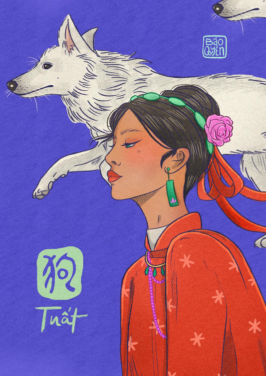 Dog Greeting Card with Envelope - Zodiac Signs