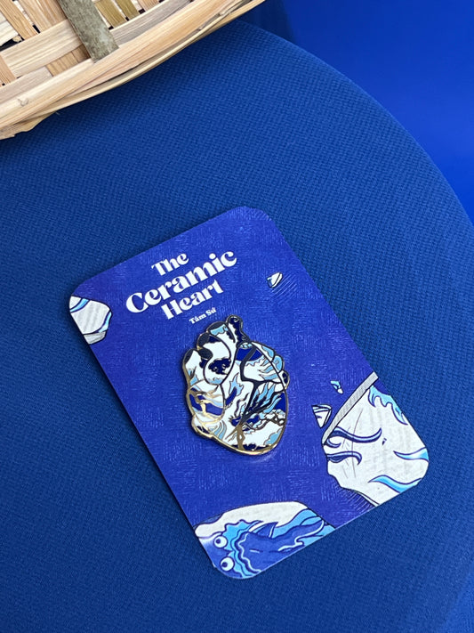The Ceramic Heart Enamel Pin