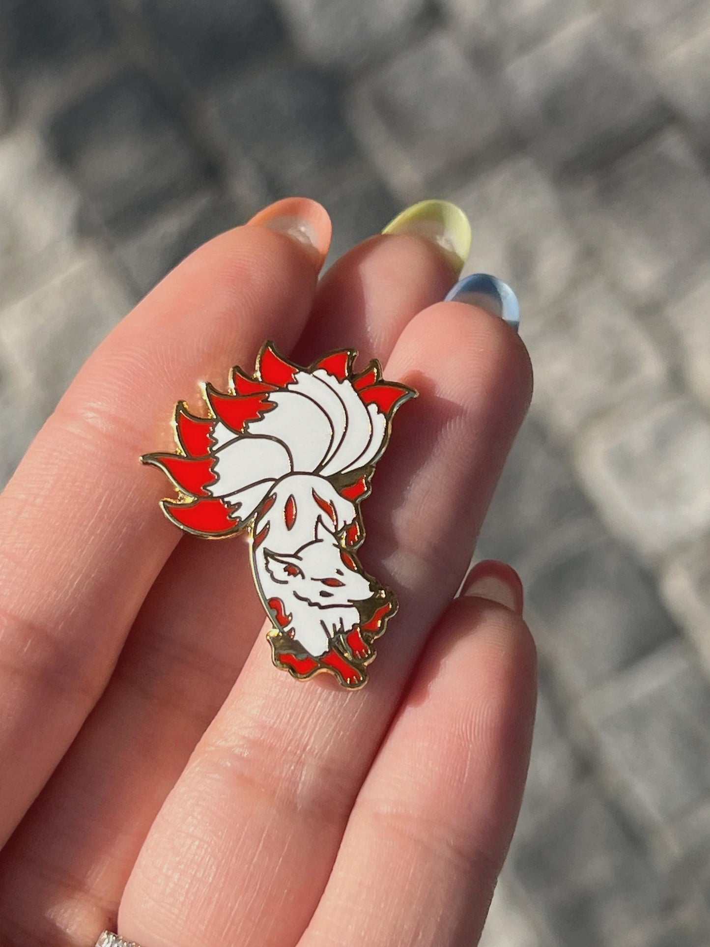 Kitsune Enamel Pin