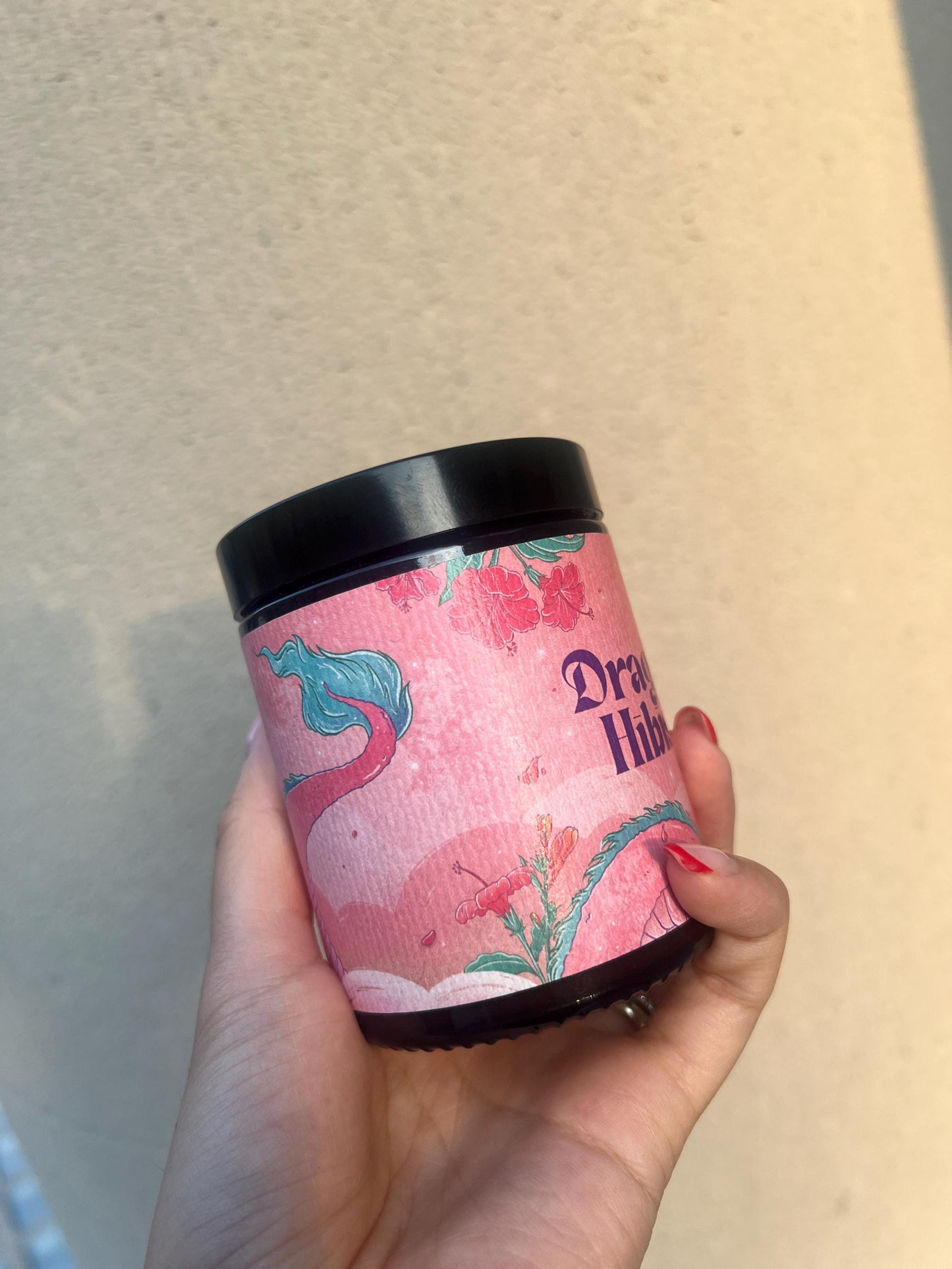 Dragon Hibiscus Candle