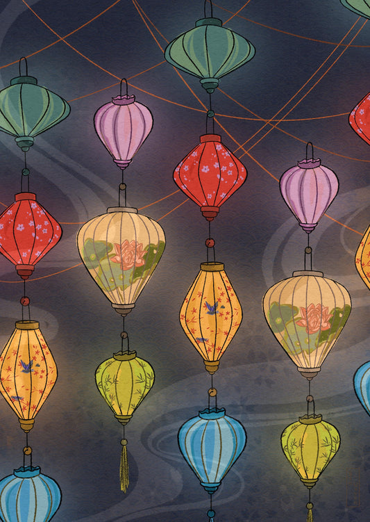 Hội An Lantern Festival Postcard