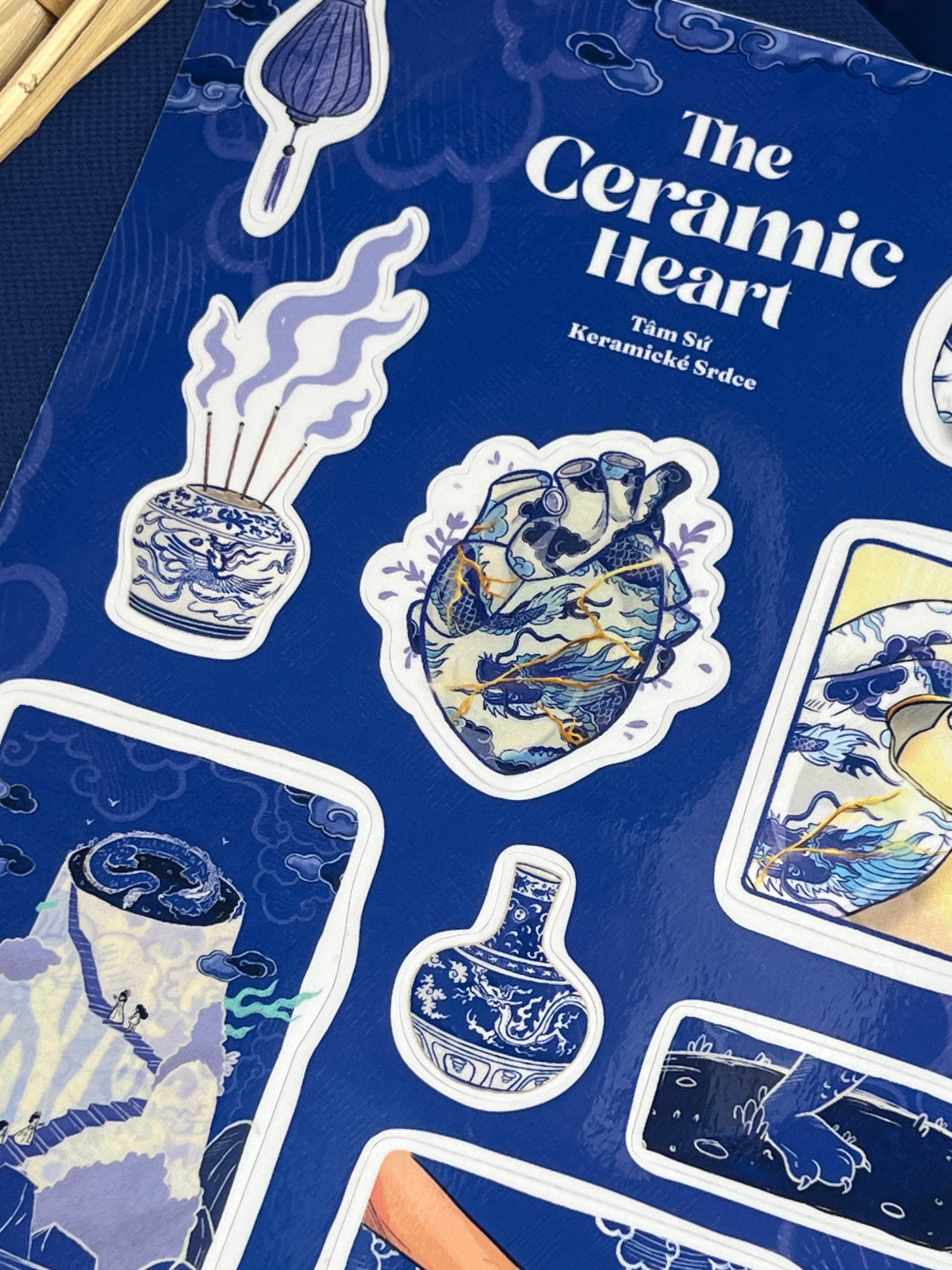 The Ceramic Heart Sticker Sheet