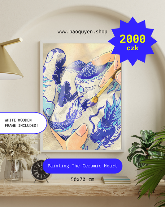 The Missing Piece — Framed Artwork, 50 × 70 cm