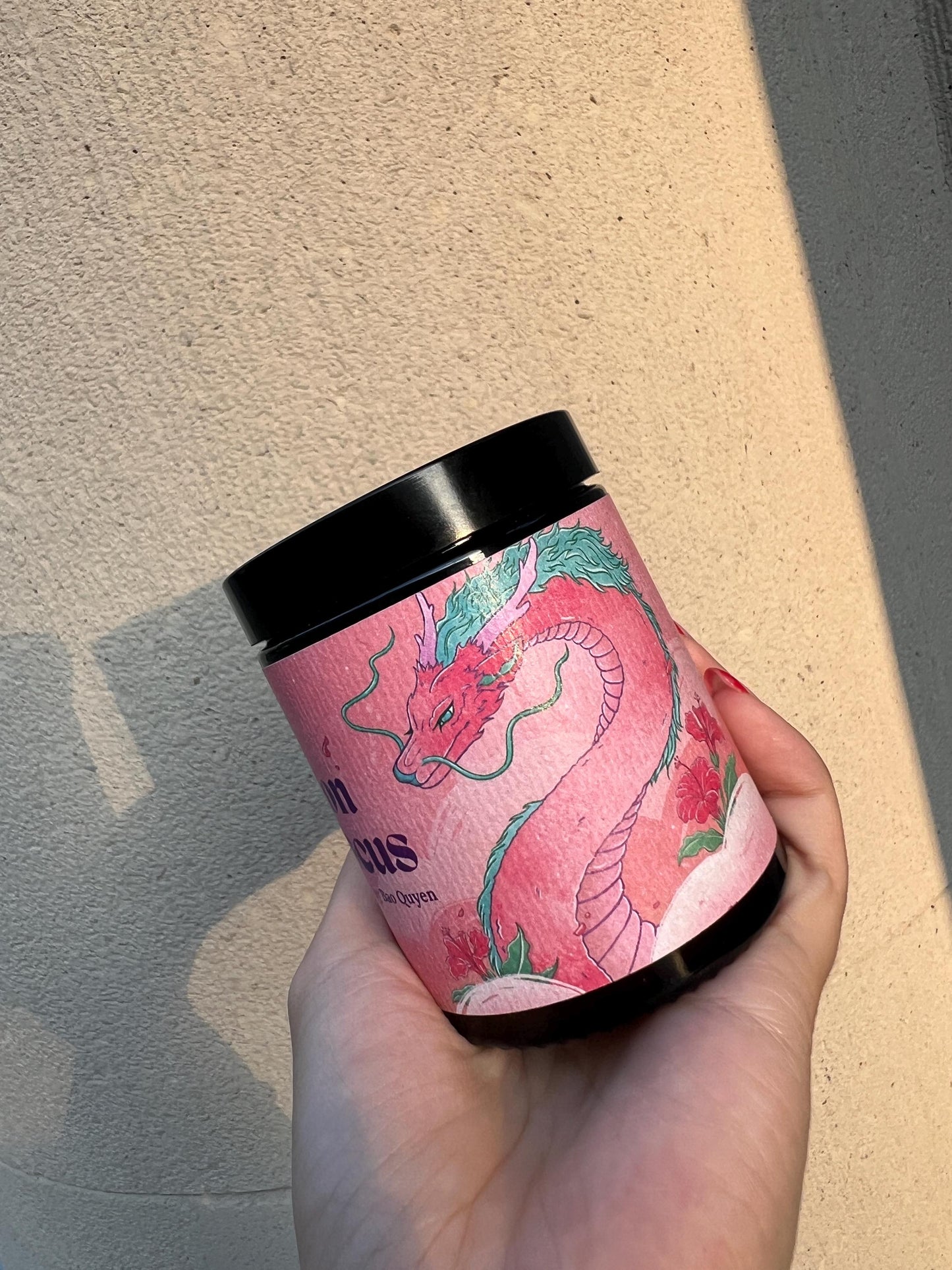 Dragon Hibiscus Candle