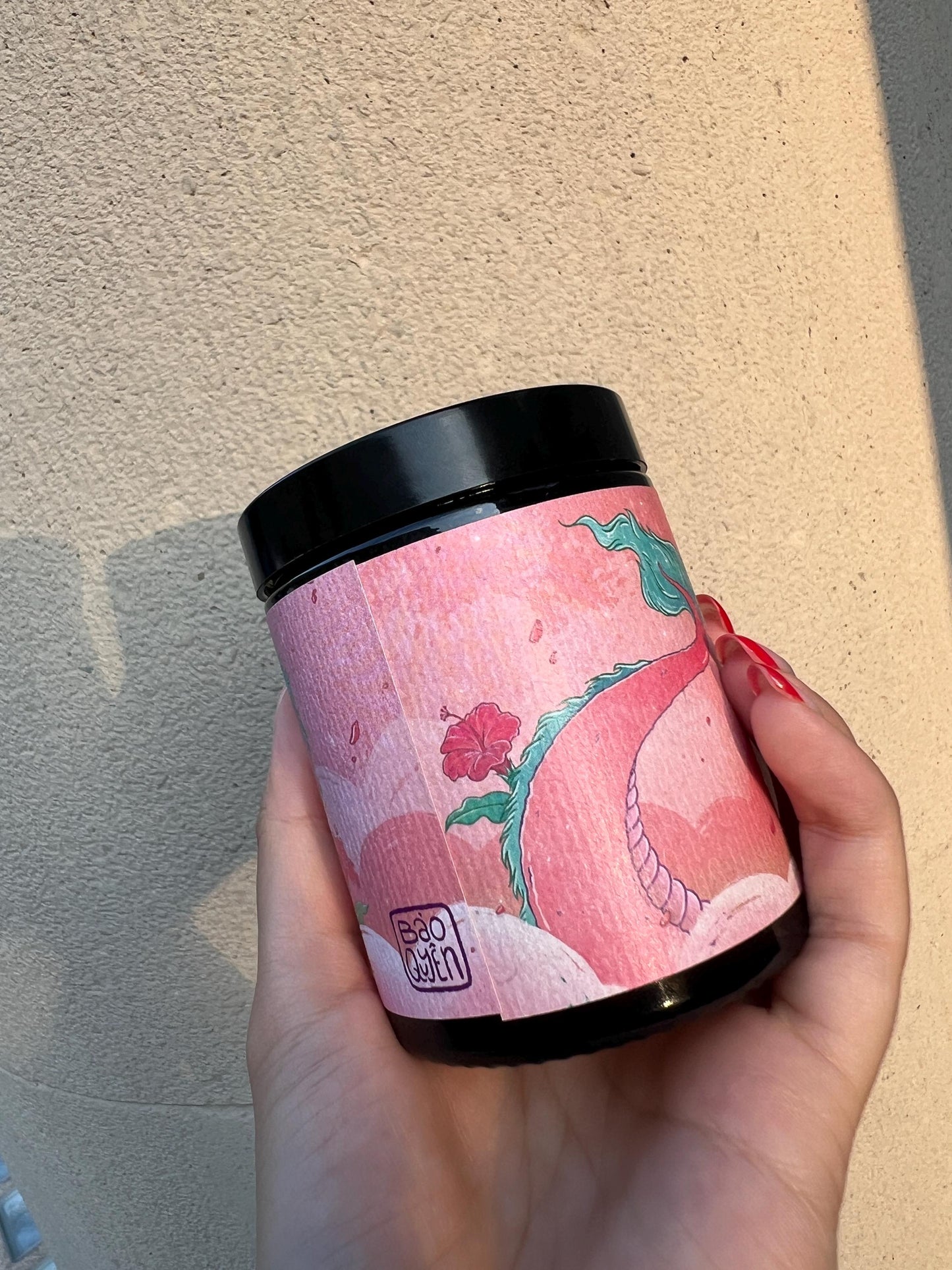 Dragon Hibiscus Candle