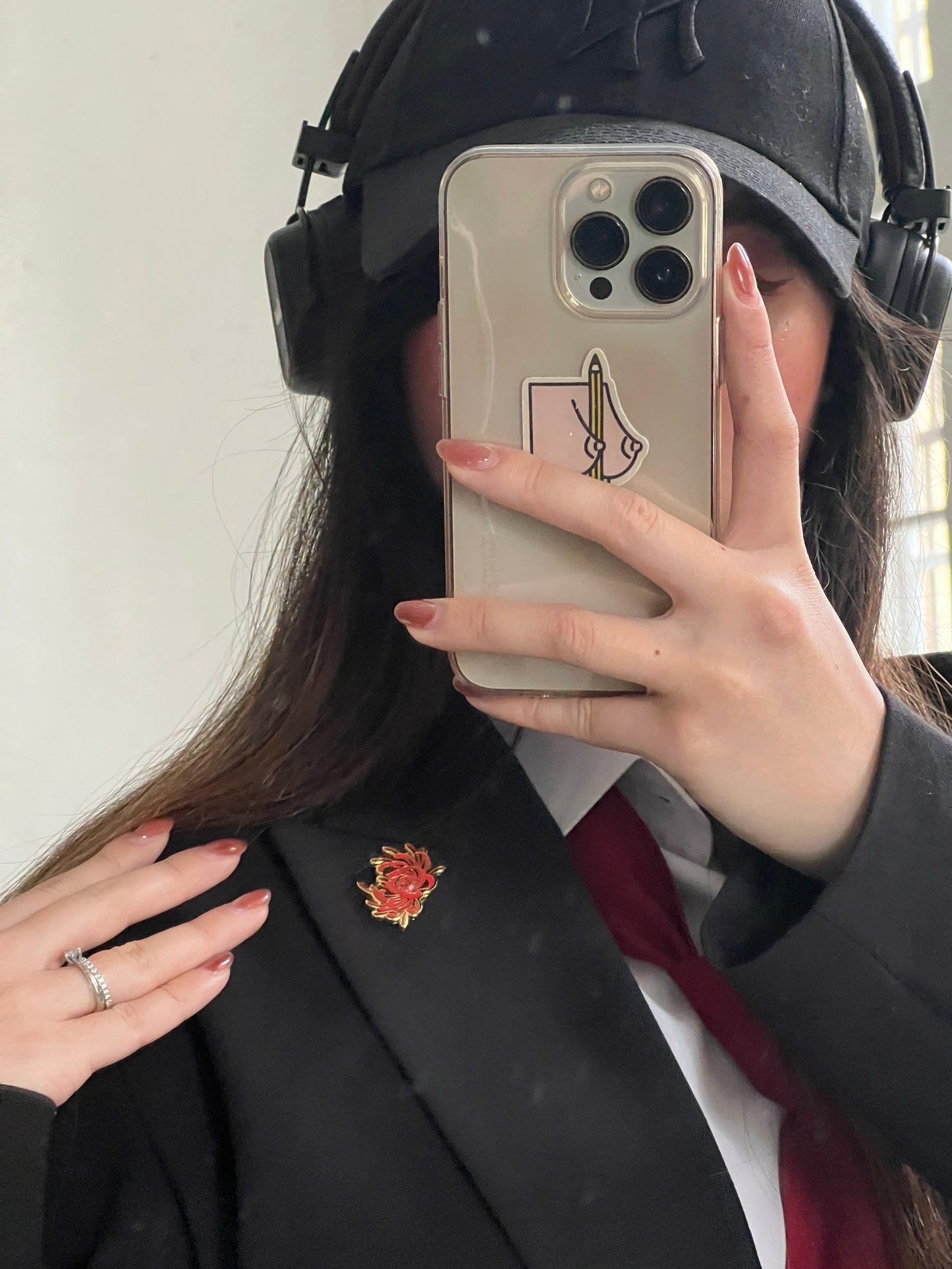 Spider Lily "Rebirth" Enamel Pin