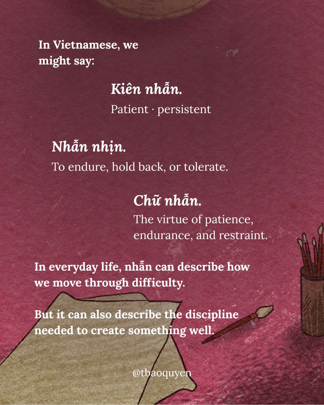 Nhẫn - Words We Carry