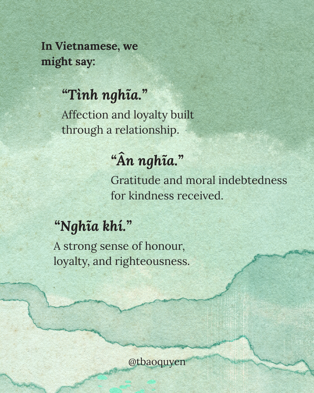 Nghĩa - Words We Carry