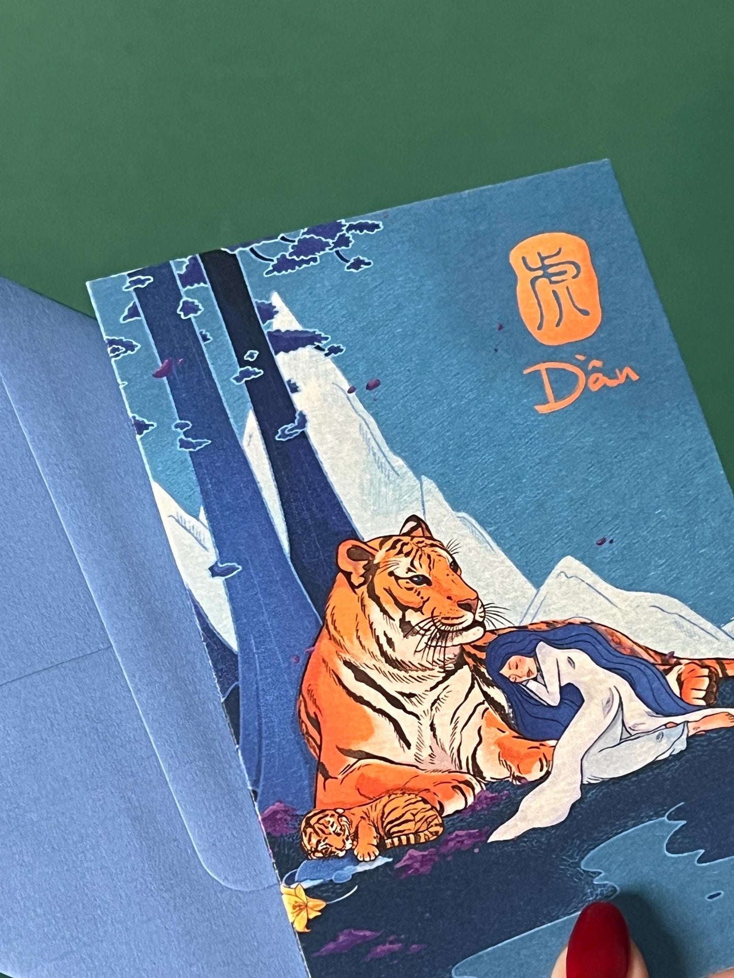 Tiger Greeting Card with Envelope - Zodiac Signs