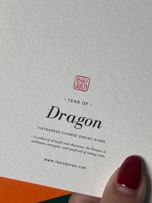 Dragon Greeting Card with Envelope - Zodiac Signs