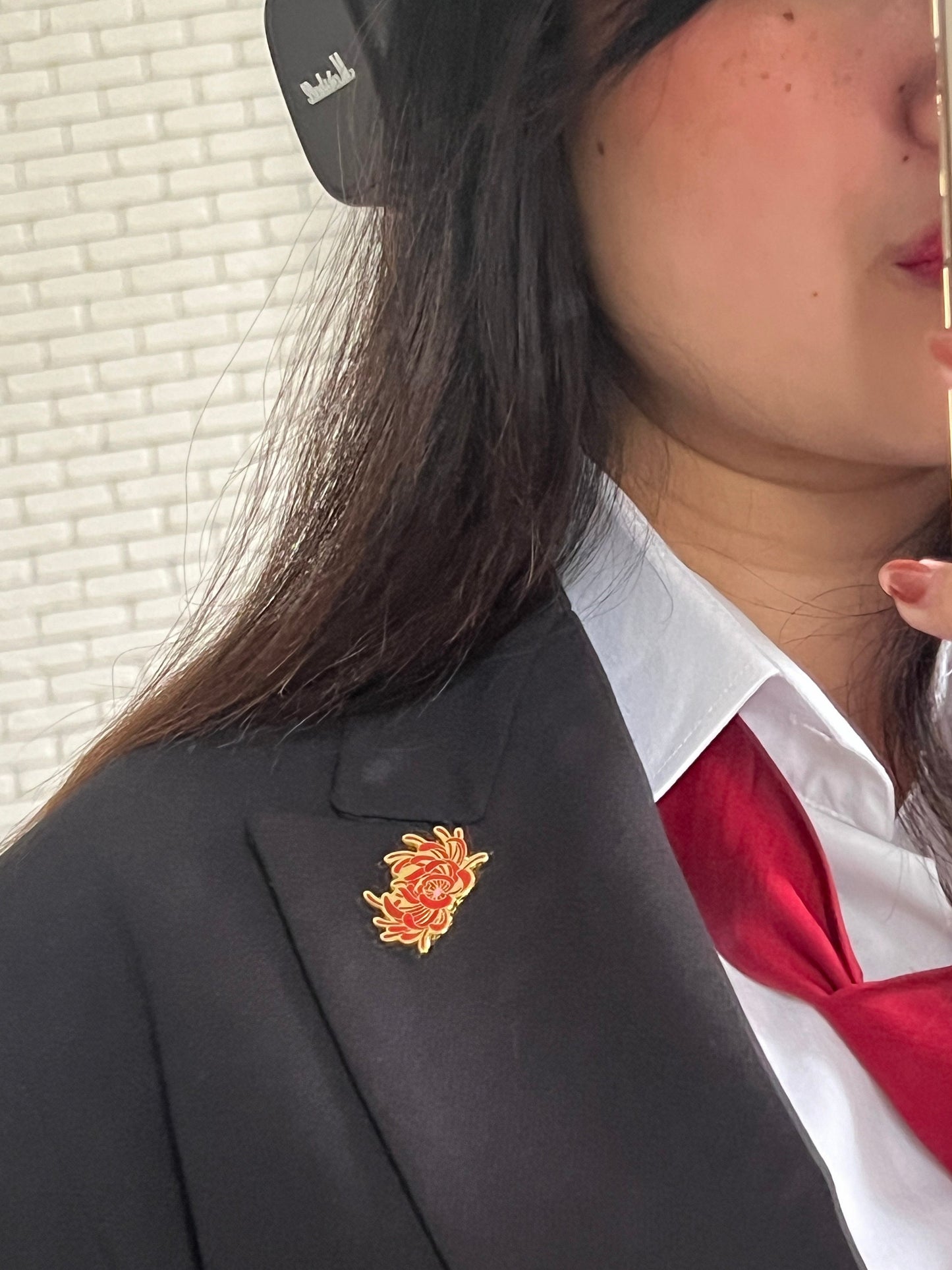 Spider Lily "Rebirth" Enamel Pin