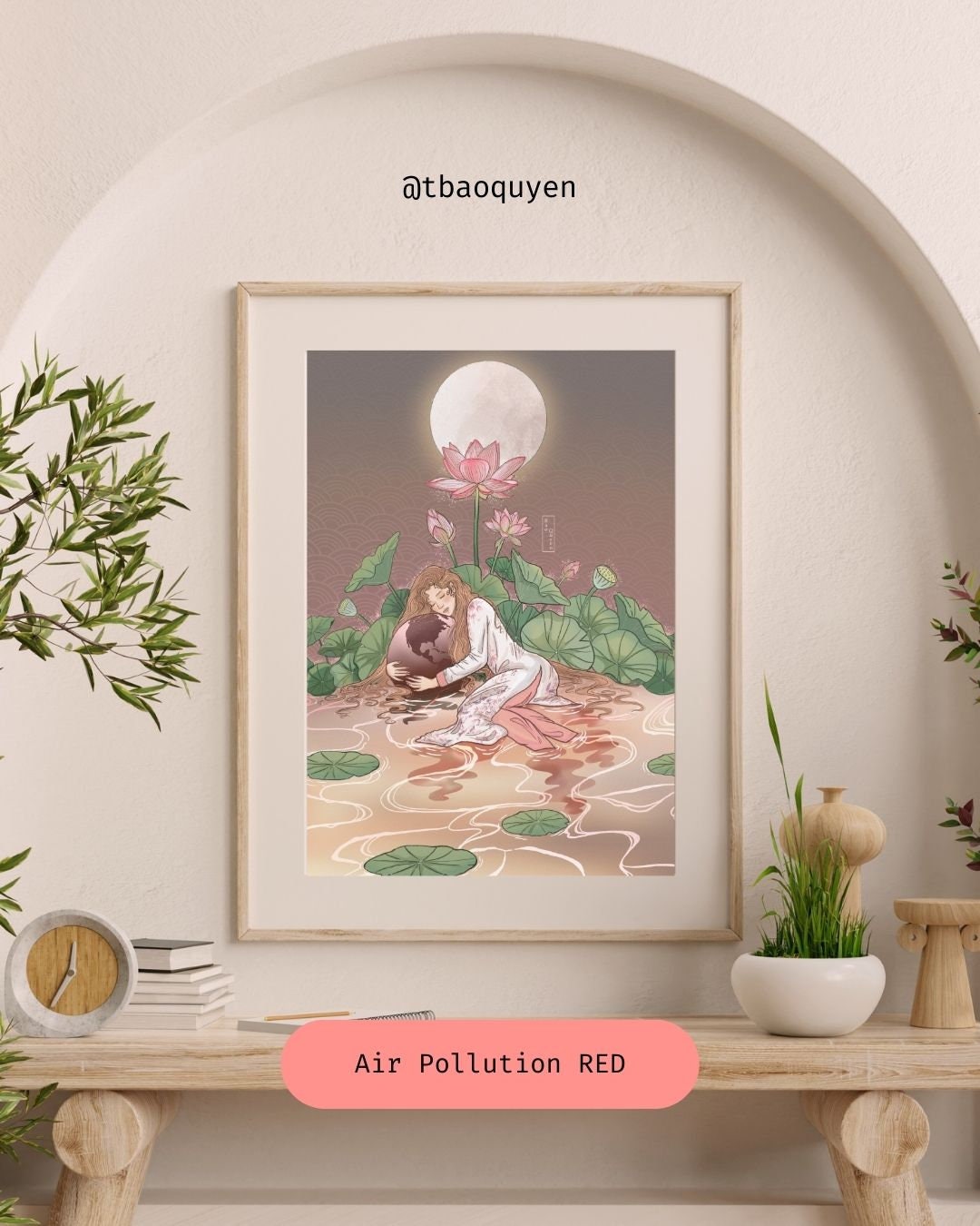 Vietnamese Art Print: Breathing Is Not Free