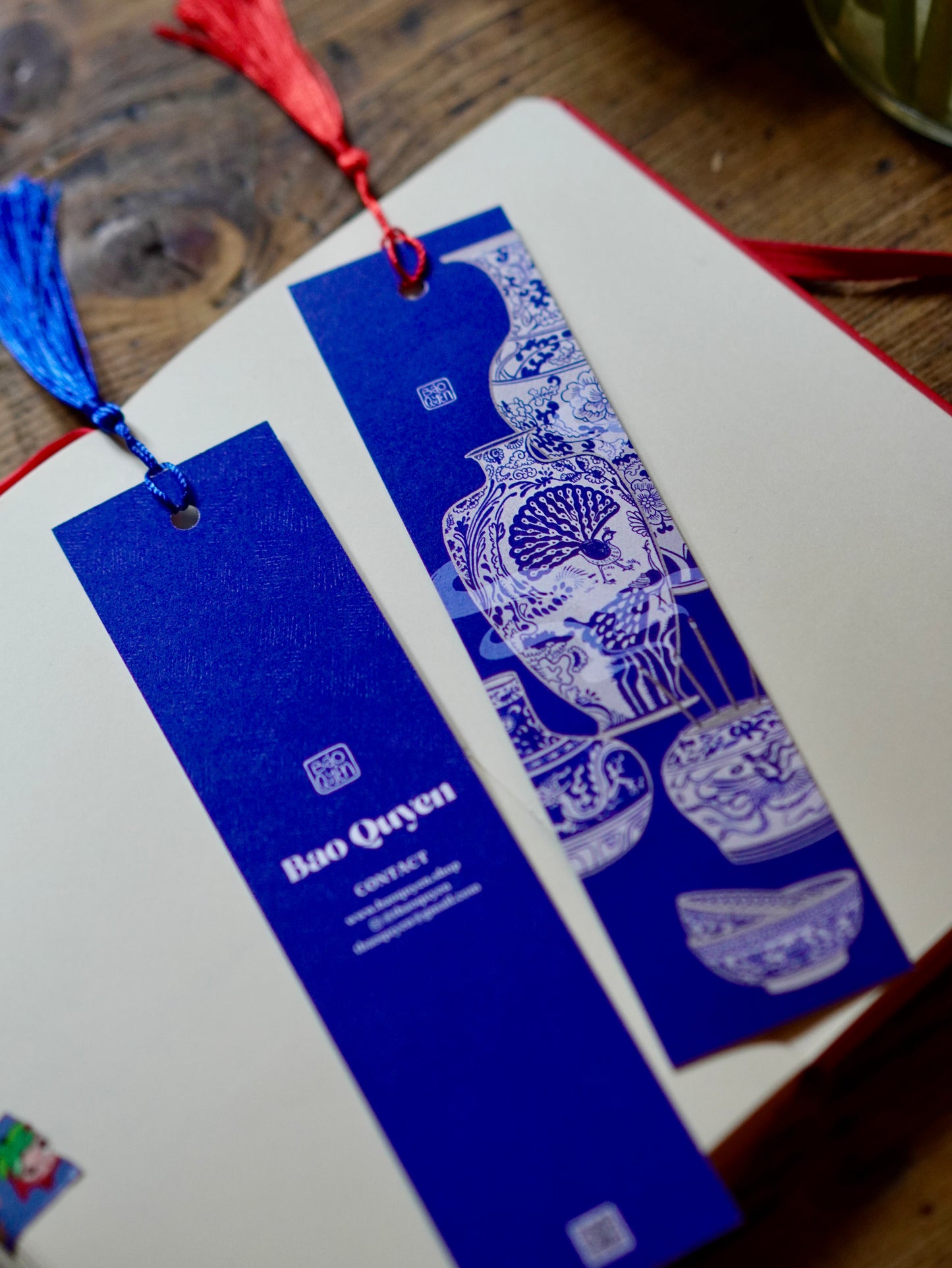 The Ceramic Heart Bookmark with Tassel - Ceramics