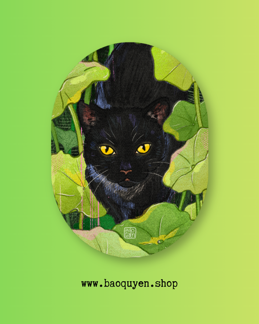 Black Cat Sticker