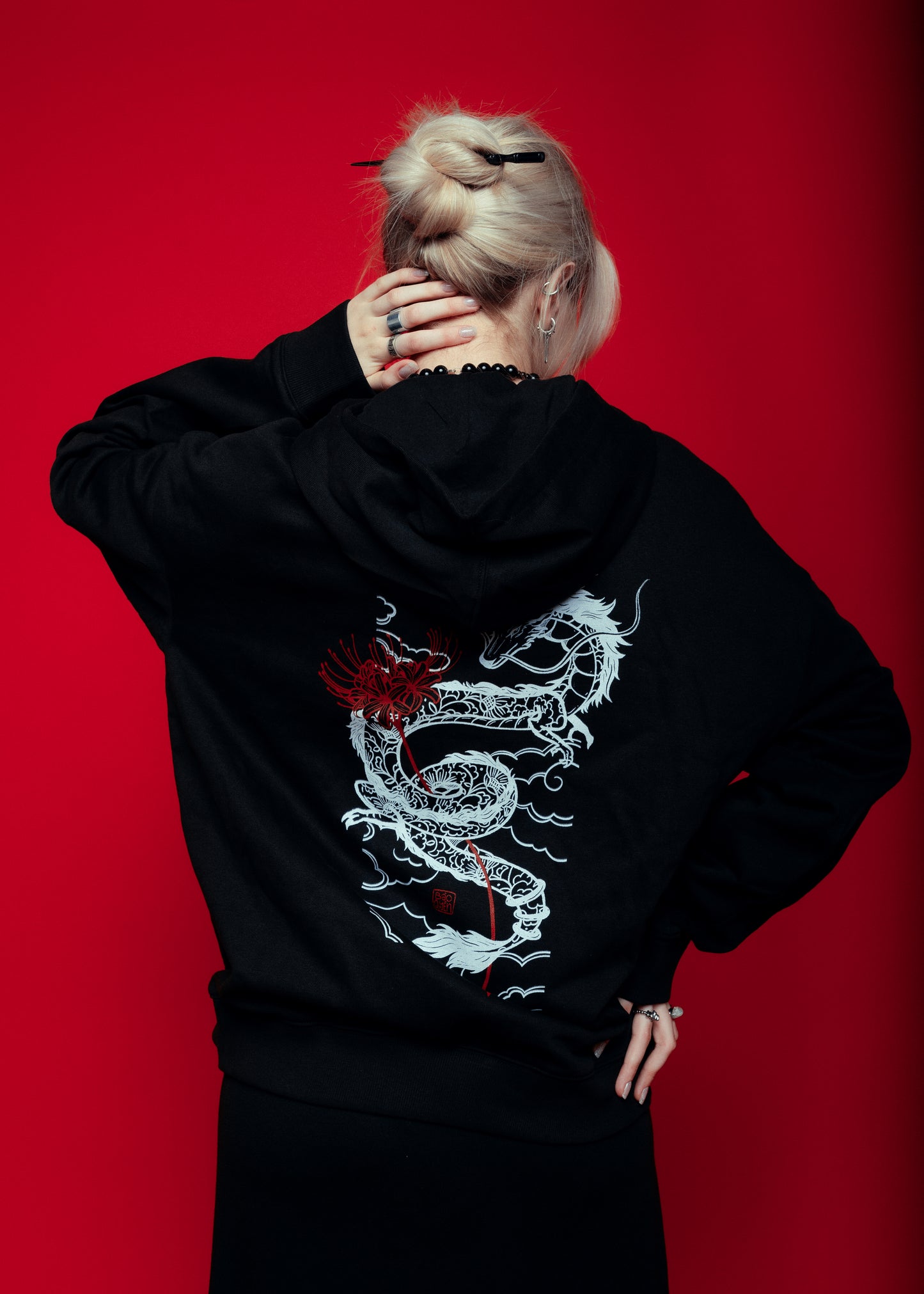 Spider Lily Dragon Hoodie