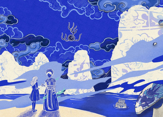 Ha Long Bay — Framed Artwork, 50 × 70 cm