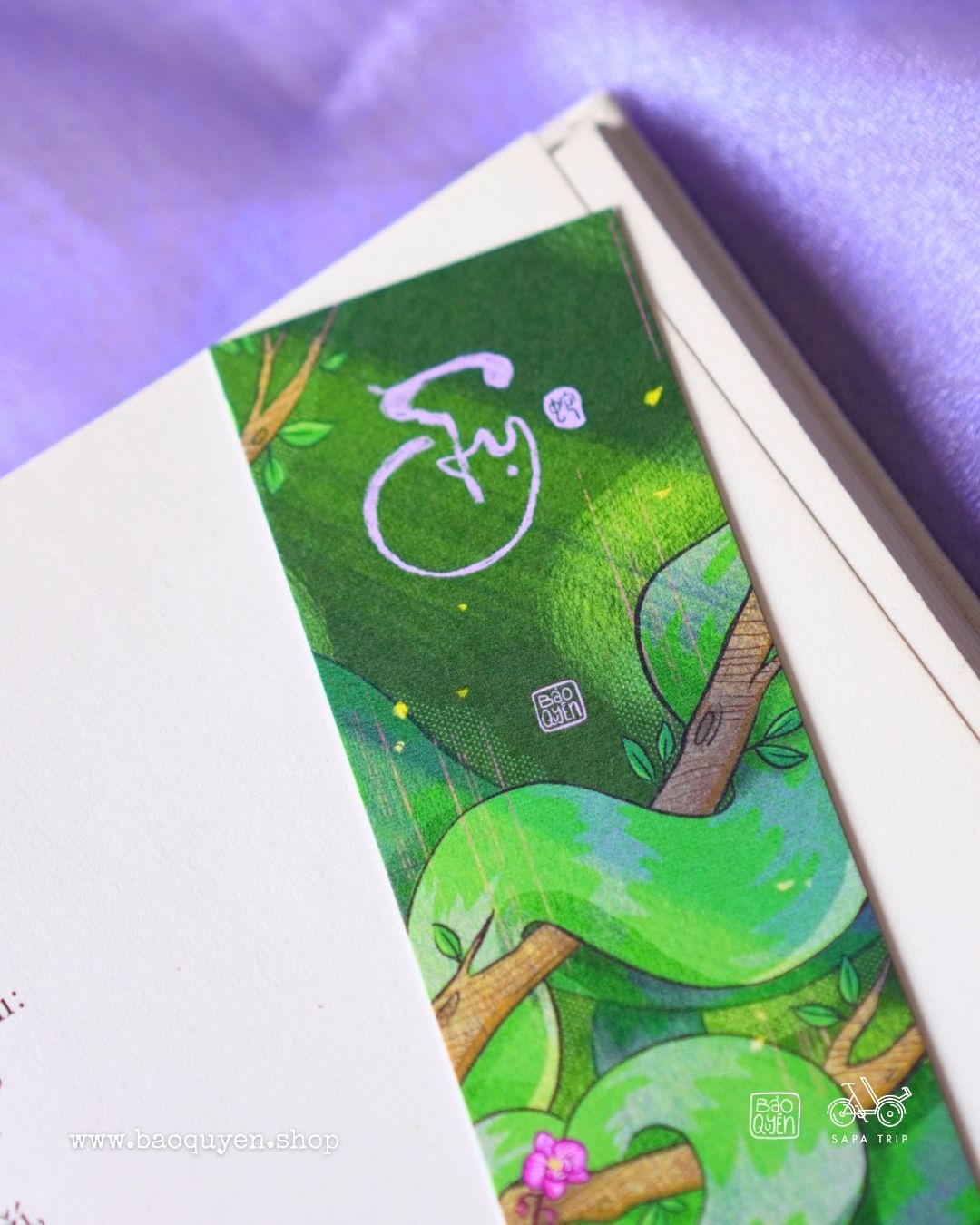 Vietnamese Snake Zodiac Bookmark with Lucky Coin – Tỵ (巳)