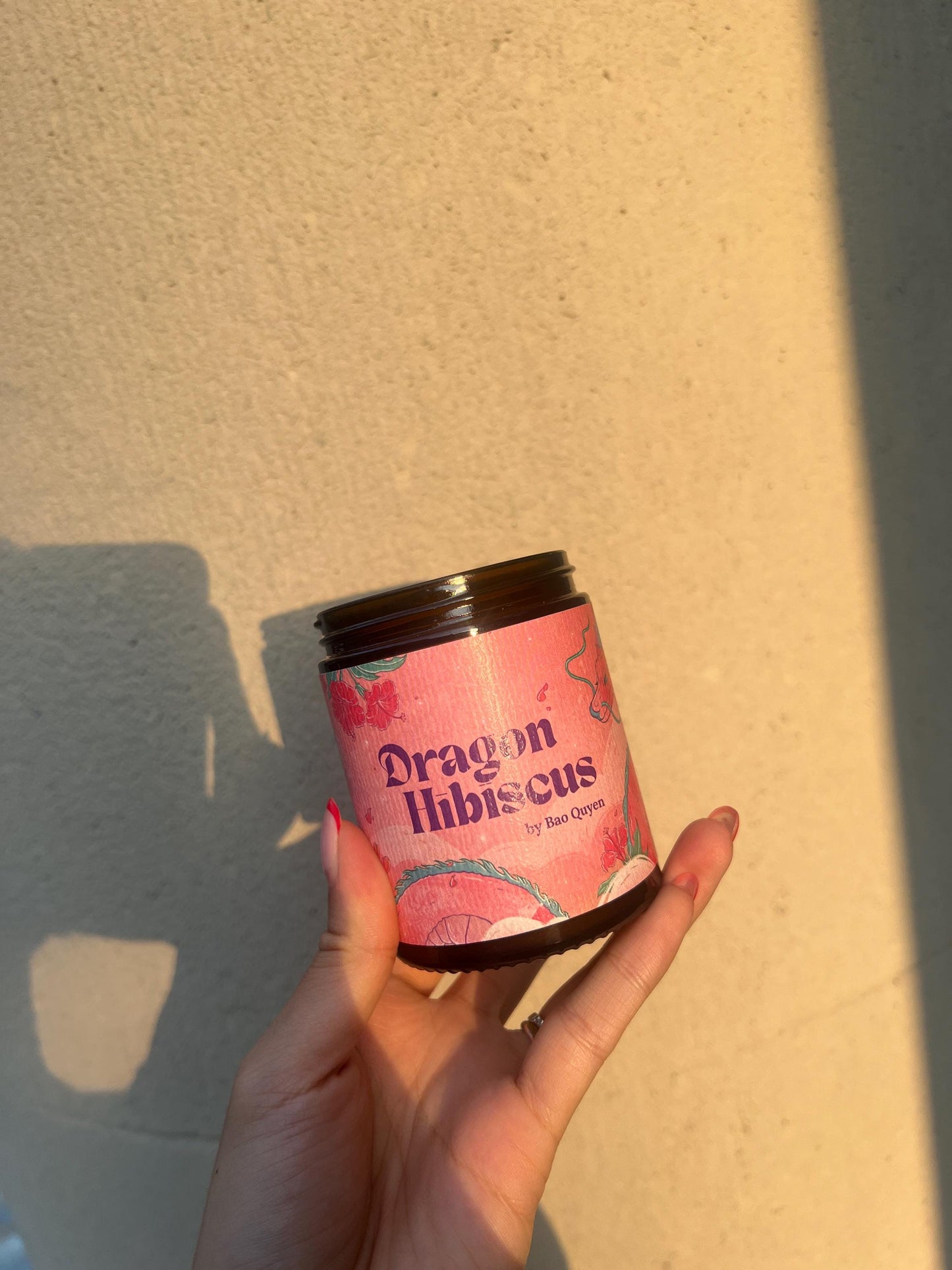 Dragon Hibiscus Candle