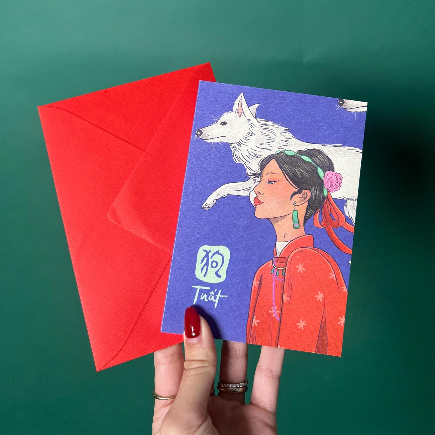 Dog Greeting Card with Envelope - Zodiac Signs