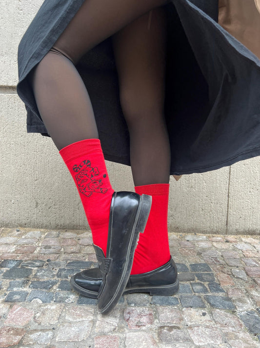 Tiger Red Socks