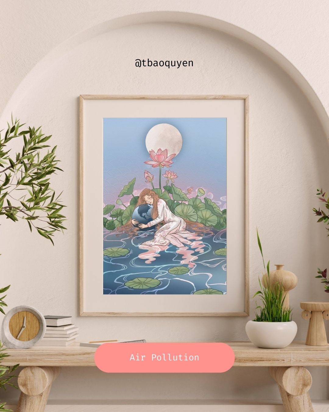 Vietnamese Art Print: Breathing Is Not Free